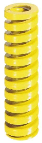 Dayton Lamina - 1-1/4" Hole Diam, 5/8" Rod Diam, 5" Free Length, Yellow Die Spring - 69.6 Lb Max Deflection, 1.25" Max Deflection, Extra Heavy Duty, Chromium Vanadium Steel - Americas Tooling