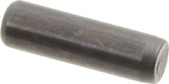 Holo-Krome - 3/16" Diam x 5/8" Pin Length Grade 8 Alloy Steel Standard Dowel Pin - Black Luster Finish, C 47-58 & C 60 (Surface) Hardness, 1 Beveled & 1 Rounded End - Americas Tooling