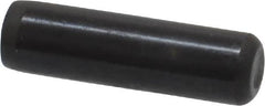 Holo-Krome - 1/4" Diam x 7/8" Pin Length Grade 8 Alloy Steel Standard Dowel Pin - Black Luster Finish, C 47-58 & C 60 (Surface) Hardness, 1 Beveled & 1 Rounded End - Americas Tooling