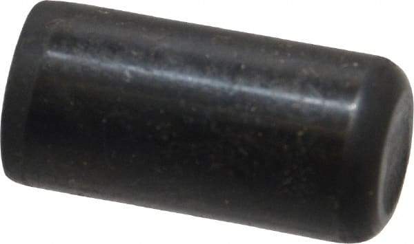 Holo-Krome - 1/2" Diam x 1" Pin Length Grade 8 Alloy Steel Standard Dowel Pin - Black Luster Finish, C 47-58 & C 60 (Surface) Hardness, 1 Beveled & 1 Rounded End - Americas Tooling