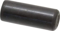 Holo-Krome - 1/2" Diam x 1-1/4" Pin Length Grade 8 Alloy Steel Standard Dowel Pin - Black Luster Finish, C 47-58 & C 60 (Surface) Hardness, 1 Beveled & 1 Rounded End - Americas Tooling