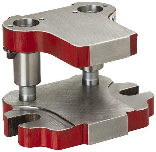 Anchor Danly - 5" Guide Post Length, 1-3/8" Die Holder Thickness, 7" Radius, Back Post Steel Die Set - 8-3/4" Overall Width x 6-5/16" Overall Depth - Americas Tooling