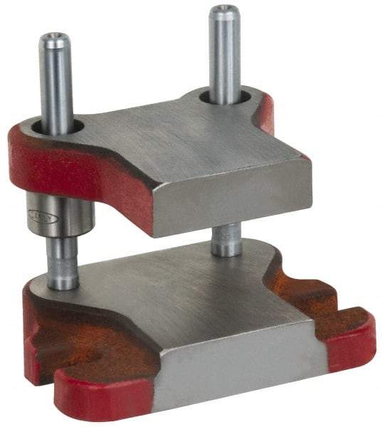 Anchor Danly - 5" Guide Post Length, 1" Die Holder Thickness, 5" Radius, Kick Press Semi Steel Die Set - 6" Overall Width x 4-11/16" Overall Depth - Americas Tooling