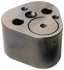 Dayton Lamina - 1/4" Shank Diam, 1-3/4" Base Length x 1.72" Base Width x 1-1/4" Base Height, 5/16-18 Thread, Alloy Steel Mold Punch Retainer - 1/8" Dowel Diam, 3/4" Length Between Dowel & Screw, 1-1/2" Thread Length, Ball Lock, Light Duty (LRT) Series - Americas Tooling