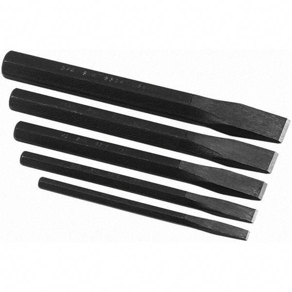 SK - Chisel Sets - 5PC 1/4-3/4" FLAT CHISEL SET - Americas Tooling