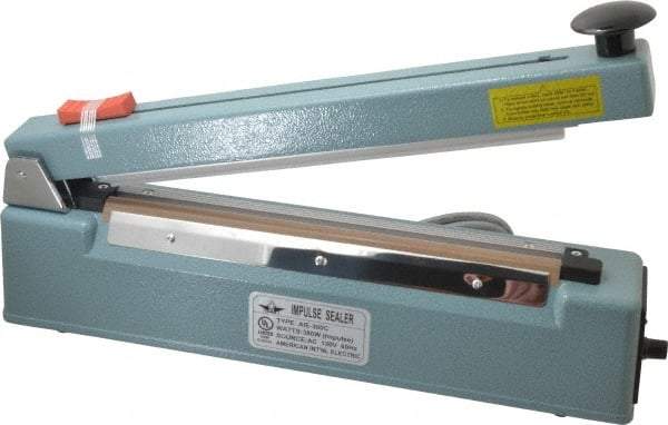 Value Collection - 12" Max Seal, 6 mil Thick, Table Top Thermal Impulse Sealer with Cutter - 380 Watts - Americas Tooling