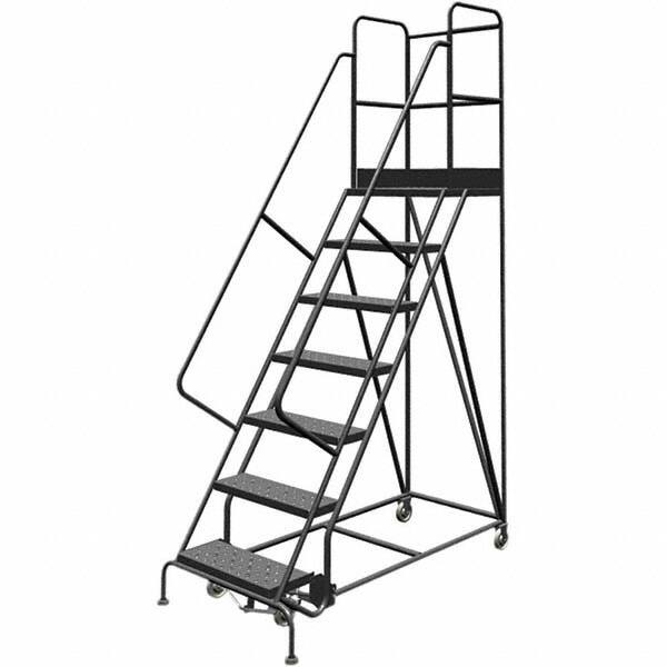 TRI-ARC - Rolling & Wall Mounted Ladders & Platforms Type: Rolling Warehouse Ladder Style: Rolling Platform Ladder - Americas Tooling