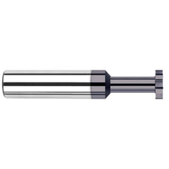 Harvey Tool - 5/8" Cut Diam, 3/16" Cut Width, 5/8" Shank, Straight-Tooth Woodruff Keyseat Cutter - Exact Industrial Supply