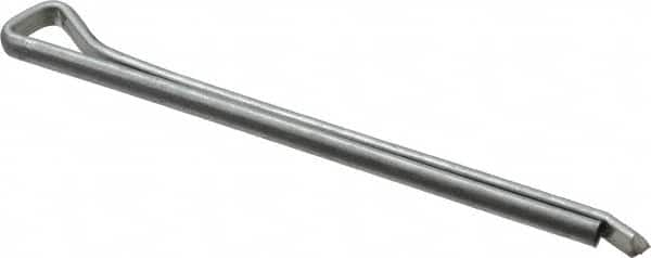 Made in USA - 3/16" Diam x 3" Long Hammerlock Cotter Pin - Grade 2, Zinc-Plated, Steel - Americas Tooling