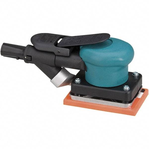 Dynabrade - 10,000 OPM, 13 CFM Air Consumption, Palm Air Orbital Sander - Rectangular Pad, 1/4 NPT Inlet - Americas Tooling