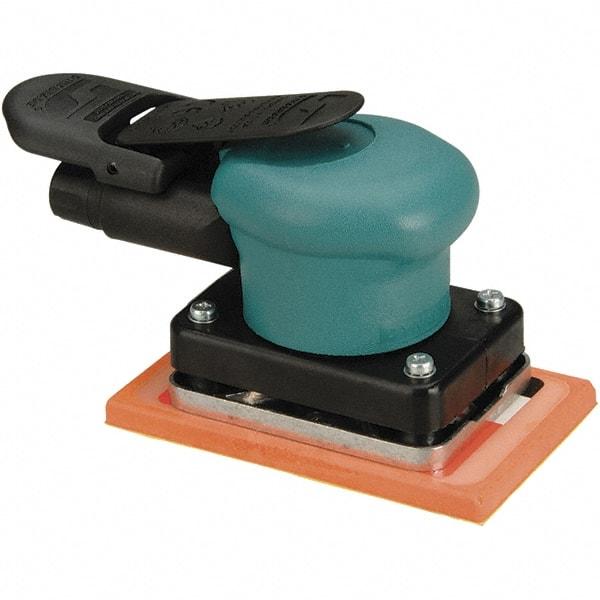 Dynabrade - 10,000 OPM, 13 CFM Air Consumption, Palm Air Orbital Sander - Rectangular Pad, 1/4 NPT Inlet - Americas Tooling