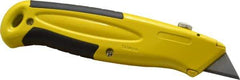 PHC - Retractable Utility Knife - 2-1/4" Blade, Yellow Zinc Handle, 5 Blades Included - Americas Tooling