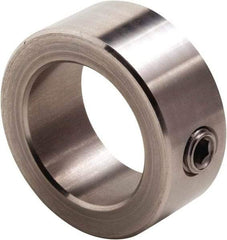 Climax Metal Products - 1/16" Bore, Stainless Steel, Set Screw Shaft Collar - 1/4" Outside Diam, 3/16" Wide - Americas Tooling