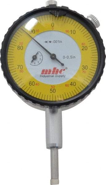 Value Collection - 1/2" Range, 0-100 Dial Reading, 0.001" Graduation Dial Drop Indicator - 2-9/32" Dial, Revolution Counter - Americas Tooling