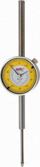 Value Collection - 2" Range, 0-100 Dial Reading, 0.001" Graduation Dial Drop Indicator - 2-9/32" Dial, Revolution Counter - Americas Tooling