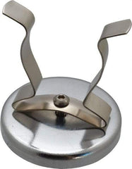 Mag-Mate - 41 Lb Max Pull Force, 2-1/2" Overall Height, 2.63" Diam, Ceramic Cup Magnet - Clamp Style, 1-7/8" Clamp Opening, Chrome Plated - Americas Tooling