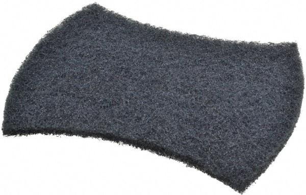 3M - 5-1/2" Long x 3.9" Wide x 3/8" Thick Scouring Pad - Heavy-Duty, Blue - Americas Tooling