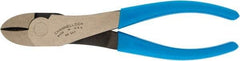 Channellock - 7-3/4" OAL, Diagonal Cutter - 1-1/32" Jaw Length x 1-1/16" Jaw Width, Oval/Curved Head, Plastic Dipped Handle - Americas Tooling