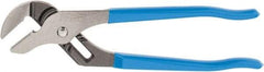 Channellock - 10" OAL, 2" Max Capacity, 7 Position Tongue & Groove Pliers - Standard Straight Jaws, Standard Head, Plastic Dipped Handles - Americas Tooling