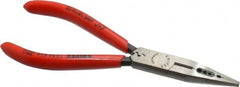 Knipex - 6-1/4" OAL, Electrician's Pliers - Standard Jaw, Standard Head - Americas Tooling