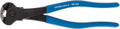 Channellock - 8" OAL, End Cutting Pliers - 11/32" Jaw Length x 1-19/32" Jaw Width, Plastic Dipped Handle - Americas Tooling