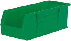 Akro-Mils - 50 Lb. Load Capacity, 14-3/4" Deep, Green Polymer Hopper Stacking Bin - 5" High x 5-1/2" Wide x 14-3/4" Long - Americas Tooling