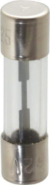 Cooper Bussmann - 32 VAC, 25 Amp, Fast-Acting Miniature Glass Fuse - Fuse Holder Mount, 1-1/2" OAL, 13/32" Diam - Americas Tooling