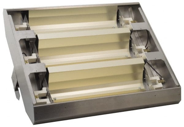 Fostoria - 24" Long x 21-1/2" Wide x 10-7/8" High, 240 Volt, Infrared Suspended Heater - Americas Tooling