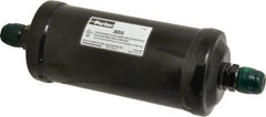 Parker - 5/8" Connection, 3" Diam, 9.24" Long, Refrigeration Liquid Line Filter Dryer - 9-15/16" Cutout Length, 361 Drops Water Capacity - Americas Tooling