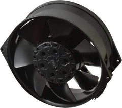 EBM Papst - 230 Volts, AC, 233 CFM, Round Tube Axial Fan - 0.2 Amp Rating, 5.91" High x 5.91" Wide x 2.17" Deep - Americas Tooling