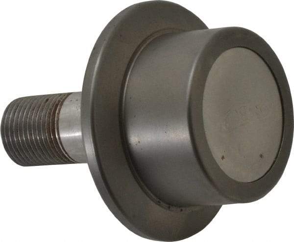 Osborn International - 1-3/4" Roller Diam x 1-3/16" Width, 3/4" Stud Diam x 1-3/4" Length, Flanged Concentric Stud Load Runner - Steel, 7/8" Thread Length, 3/4-16 Thread, 2-15/16" OAL, 1,100 Lb Dynamic Cap - Americas Tooling