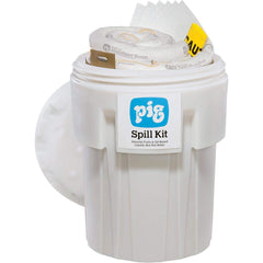 Spill Kits; Kit Type: Oil Based Liquids Spill Kit; Container Type: Overpack; Absorption Capacity: 52 gal; Color: White; Portable: No; Capacity per Kit (Gal.): 52 gal