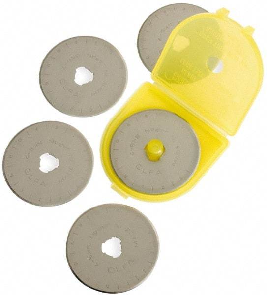 Olfa - 5 Piece Tool Steel Rotary Blade - 45mm OAL - Americas Tooling