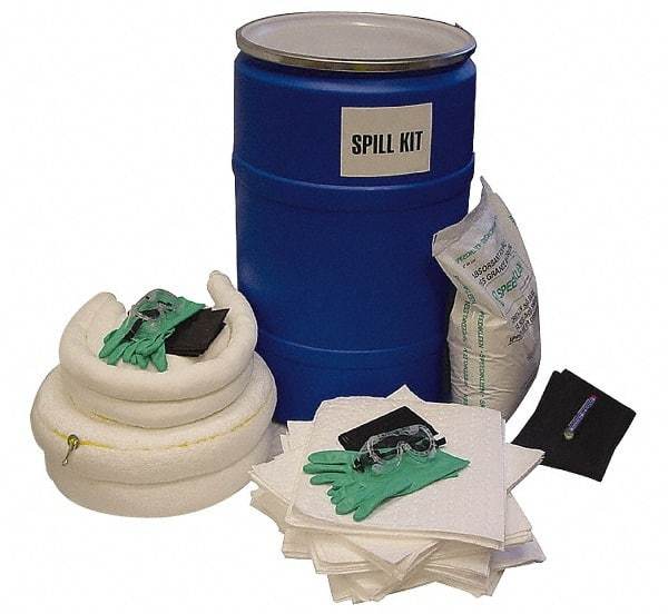 PRO-SAFE - Oil Only Spill Kit - 55 Gal Polyethylene Drum - Americas Tooling