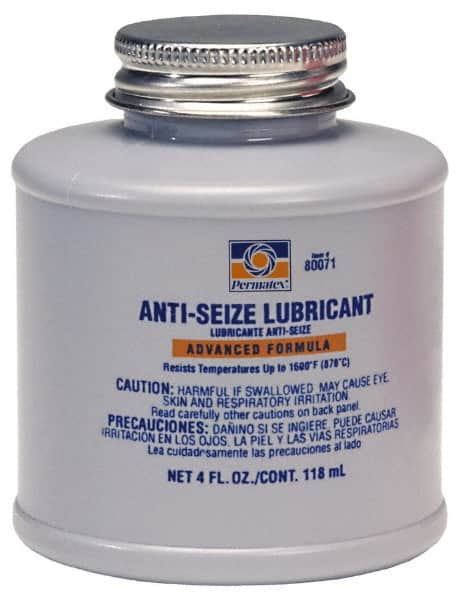 Permatex - 4 oz Bottle General Purpose Anti-Seize Lubricant - Aluminum/Copper/Graphite, 1,600°F - Americas Tooling