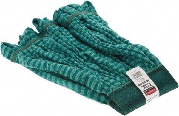 Rubbermaid - Green Head Band, Medium Microfiber Mop Pad - Americas Tooling