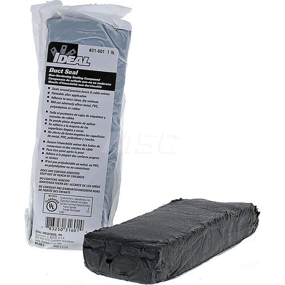 Duct Sealant: 1 lb Bag, Gray, Synthetic Polymer