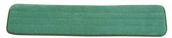 Rubbermaid - 24-1/2" Long x 5-1/2" Wide Microfiber Dust Mop Pad - Hook & Loop, Green - Americas Tooling