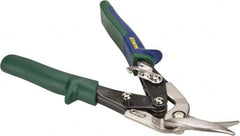 Irwin - 1-3/16" Length of Cut, Right Pattern Offset Aviation Snip - 9-1/2" OAL, ProTouch Handle, 18 AWG Steel Capacity - Americas Tooling