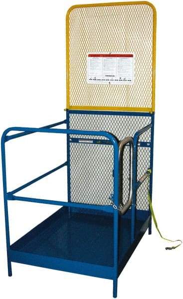 Vestil - 89" Platform - Forklift Work Platform, 1,000 Lb Capacity, 89-5/8" Platform Height, 36" Base Width x 36" Base Depth - Americas Tooling