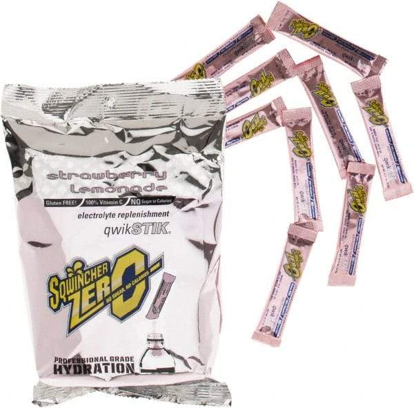 Sqwincher - 0.11 oz Packet Strawberry Lemonade Activity Drink - Powdered, Yields 20 oz - Americas Tooling