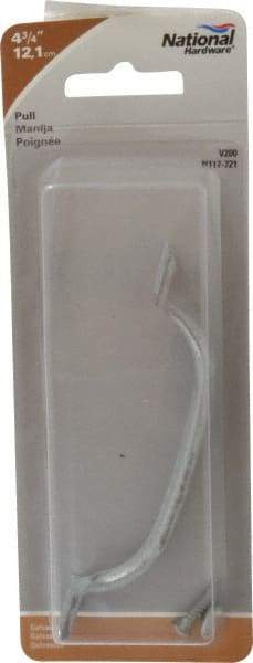 National Mfg. - 4.777" Long x 0.7" Wide x 1.005" High, Utility Pull - Galvanized, Steel, 4.153" Center to Center - Americas Tooling