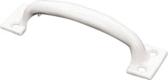 National Mfg. - 5.75" Long x 1-1/2" Wide x 1.34" High, Utility Pull - White Finish, Steel, 4.63" Center to Center - Americas Tooling