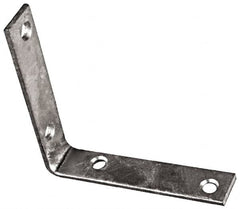 National Mfg. - 3-1/2" Long x 3/4" Wide, Steel, Corner Brace - Hot-Dipped Galvanized - Americas Tooling