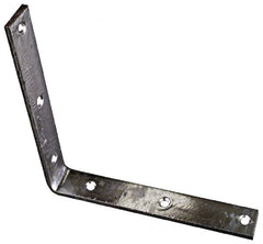 National Mfg. - 8" Long x 1-1/4" Wide, Steel, Corner Brace - Hot-Dipped Galvanized - Americas Tooling