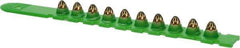 Powers Fasteners - 10 Load, Green, 0.27 Caliber, Power Load Strip Powder Actuated Load - 7" Wide x 2" Deep x 1-1/2" High, For Use with HILTI DX350; HILTI DX36M; HILTI DX451; HILTI DX460; P3500; P3600; PA351; PA3500; RAMSET SA270; VIPER - Americas Tooling