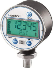 Ashcroft - 2-1/2" Dial, 30-0 Hg VAC Scale Range, Pressure Gauge - Lower Connection Mount, Accurate to ±0.5% of Scale - Americas Tooling