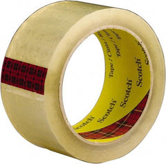 3M - 2" x 55 Yd Clear Rubber Adhesive Sealing Tape - Polypropylene Film Backing, 2.6 mil Thick, 60 Lb Tensile Strength, Series 3743 - Americas Tooling