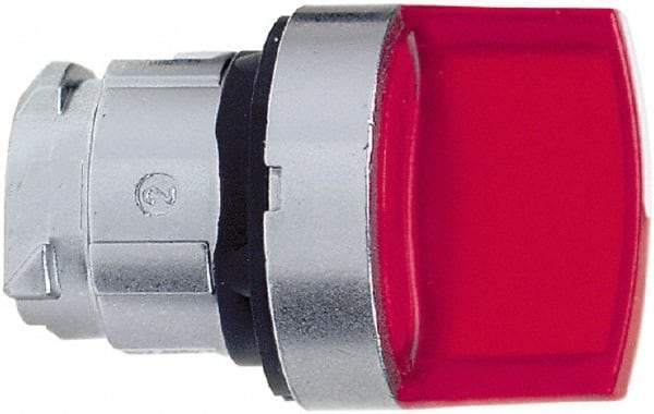 Schneider Electric - 22mm Mount Hole, 3 Position, Handle Operated, Selector Switch - Red, Momentary (MO), Illuminated, Shock, Vibration and Water Resistant - Americas Tooling