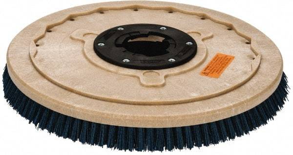 PRO-SOURCE - 20" Diam Scrubbing Brush - 20" Machine, 1-1/2" Trim Length, Blue Pad, Silicone Carbide & Nylon - Americas Tooling